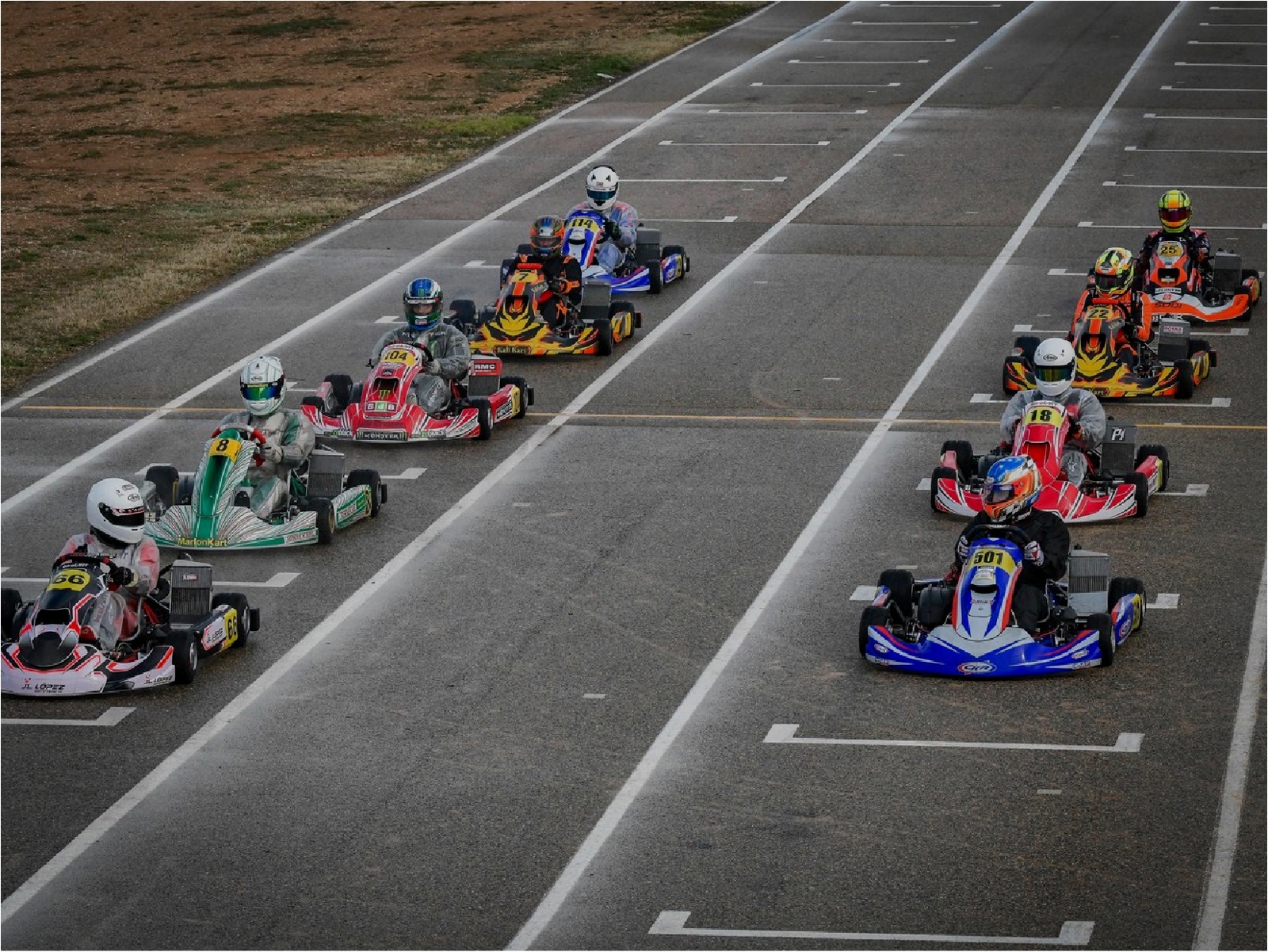 Onboard karting session at Kartódromo Internacional Lucas Guerrero, Chiva